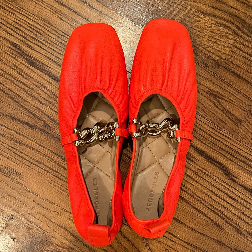 Aerosoles Ramen Flat in Orange NWOT